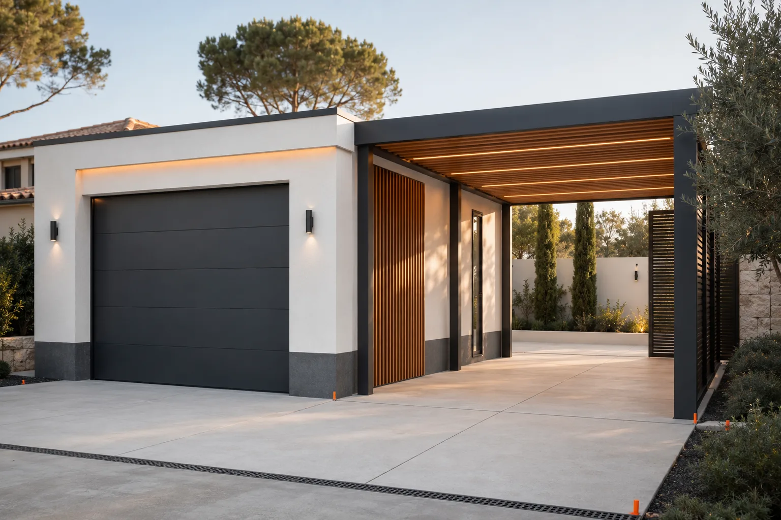 Garage interior at a private home in Valencia