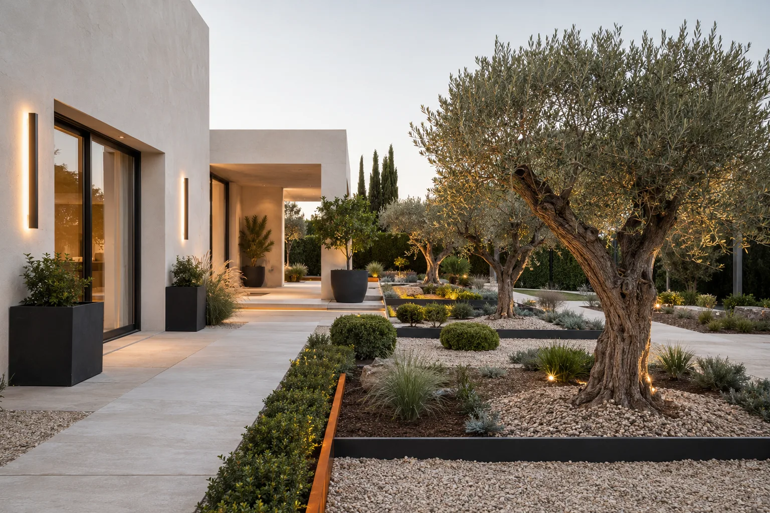 Finished garden and terrace at a Valencia house