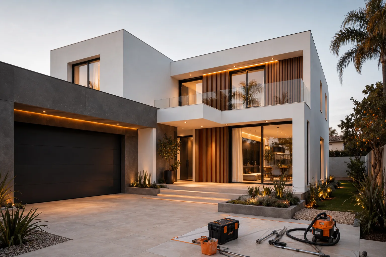 Completed villa construction project in Valencia